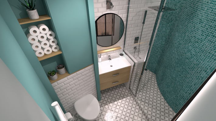 image of Scandinavian and Bathroom 