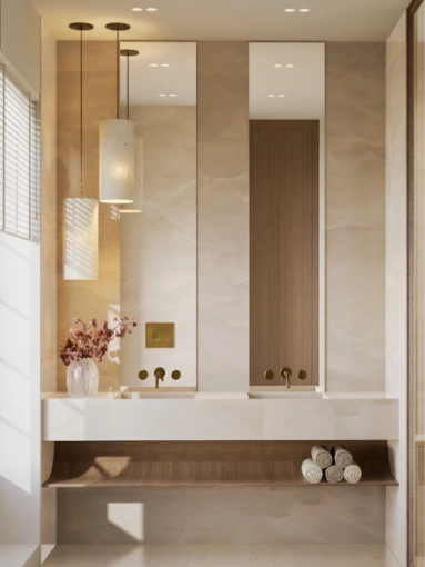 Contemporary, Flats / Apartments, Bathroom, Chic