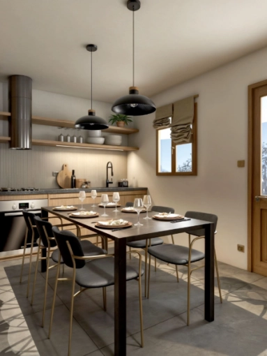 Home, Rustic, Scandinavian, Kitchen