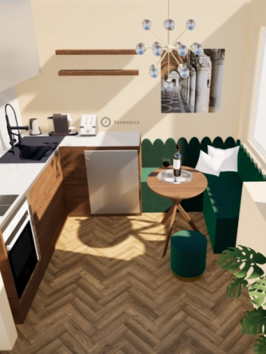 Flats / Apartments, Kitchen, Chic