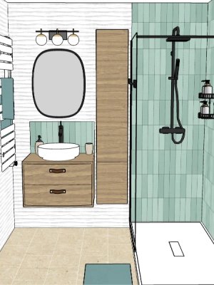 image of Contemporary and Bathroom 