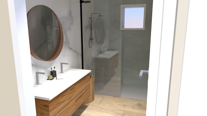 image of Contemporary and Bathroom 